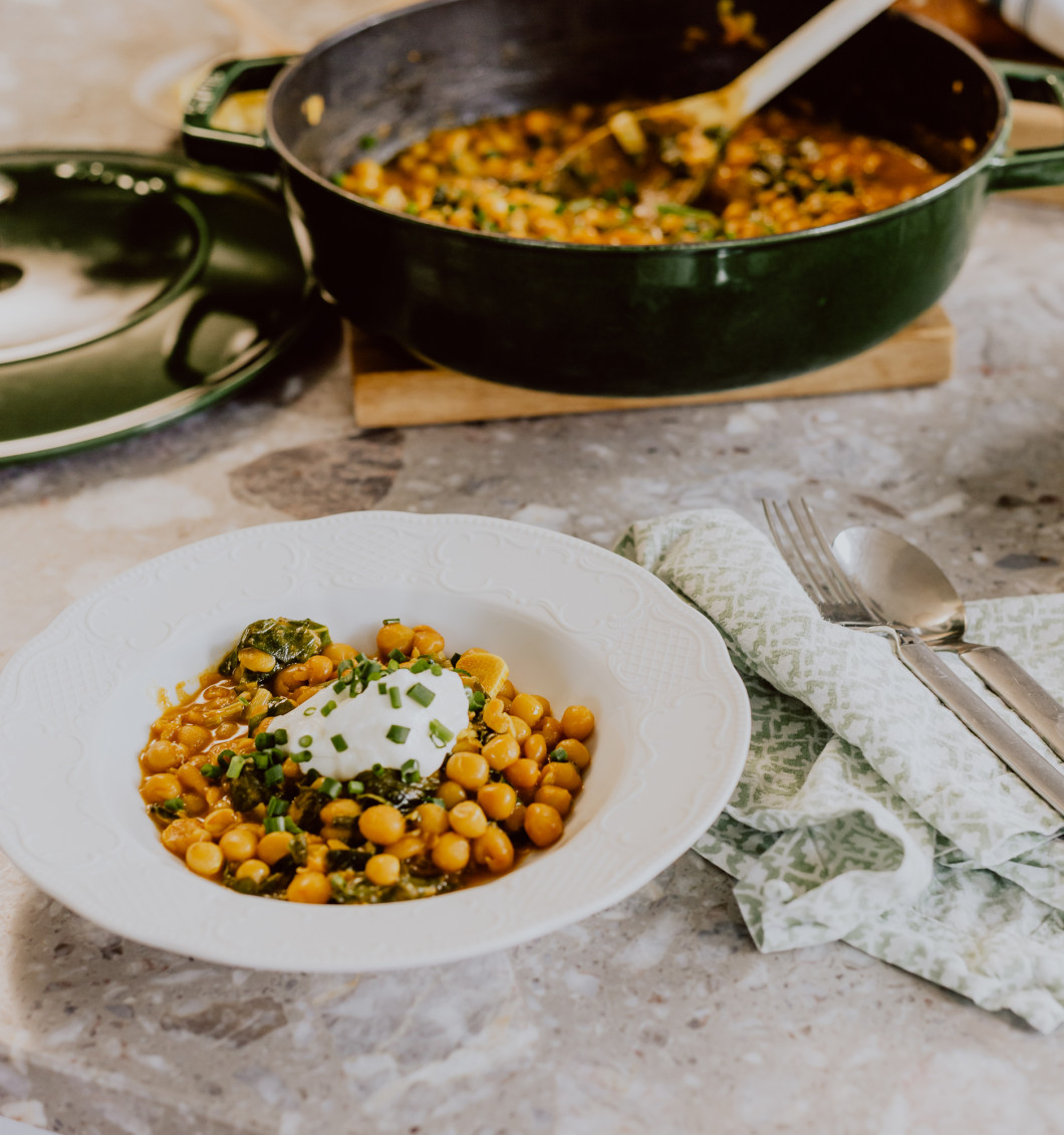 Spinach and Yellow Pea Dhal