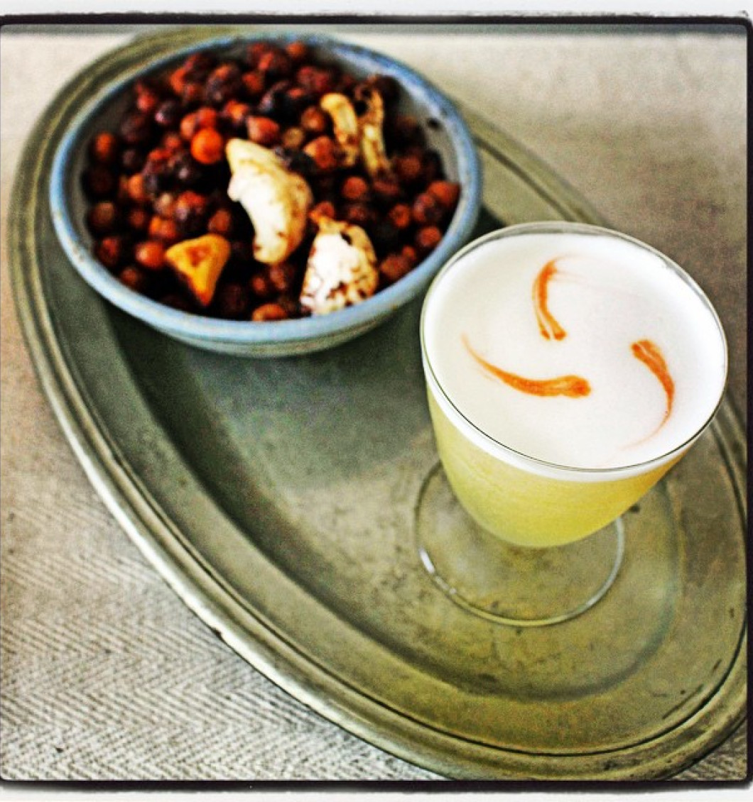 Spiced Honey Chickpeas with a Honey Cocktail