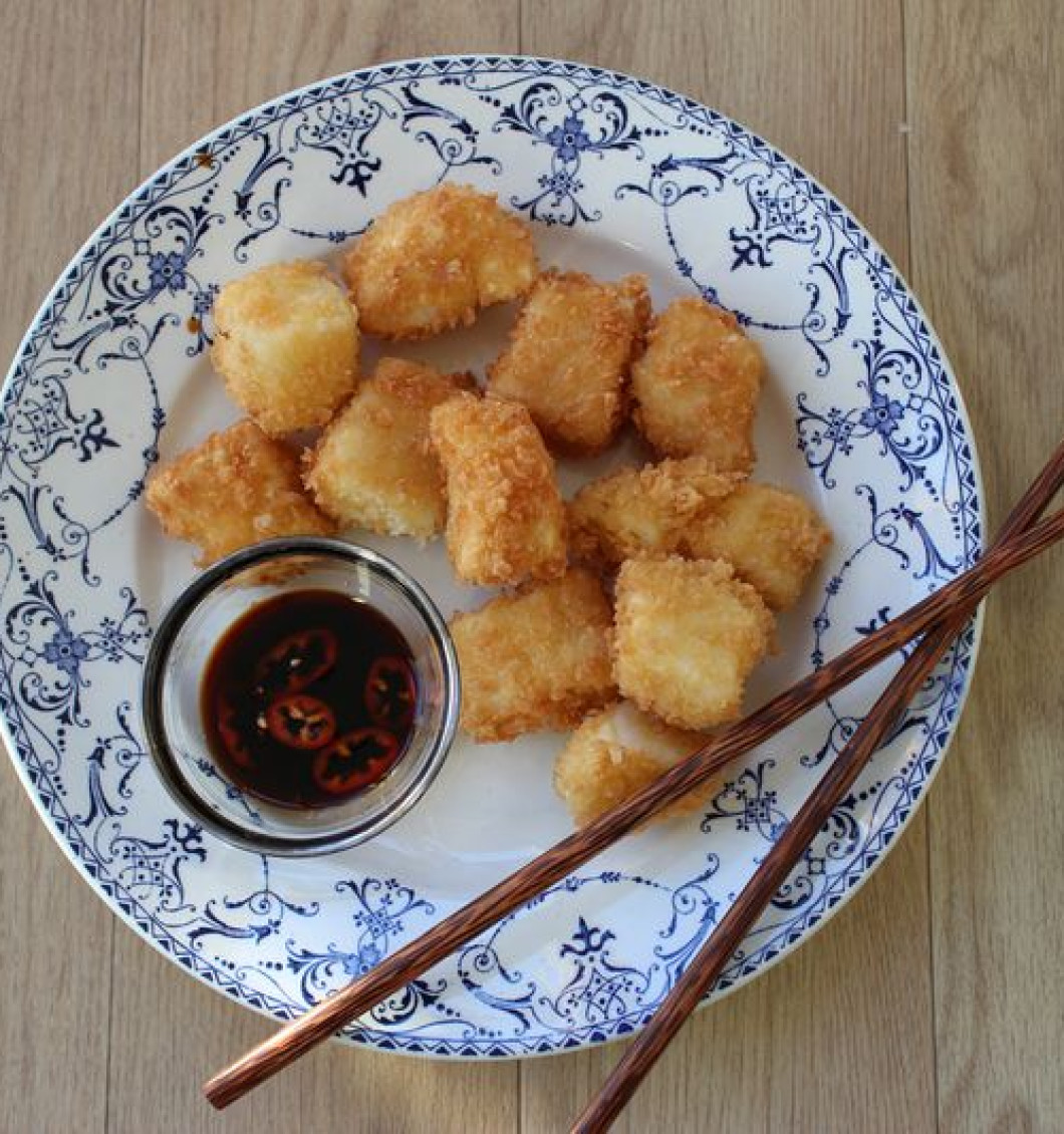 Crispy Fish Nuggets with a Quick Dipping Sauce
