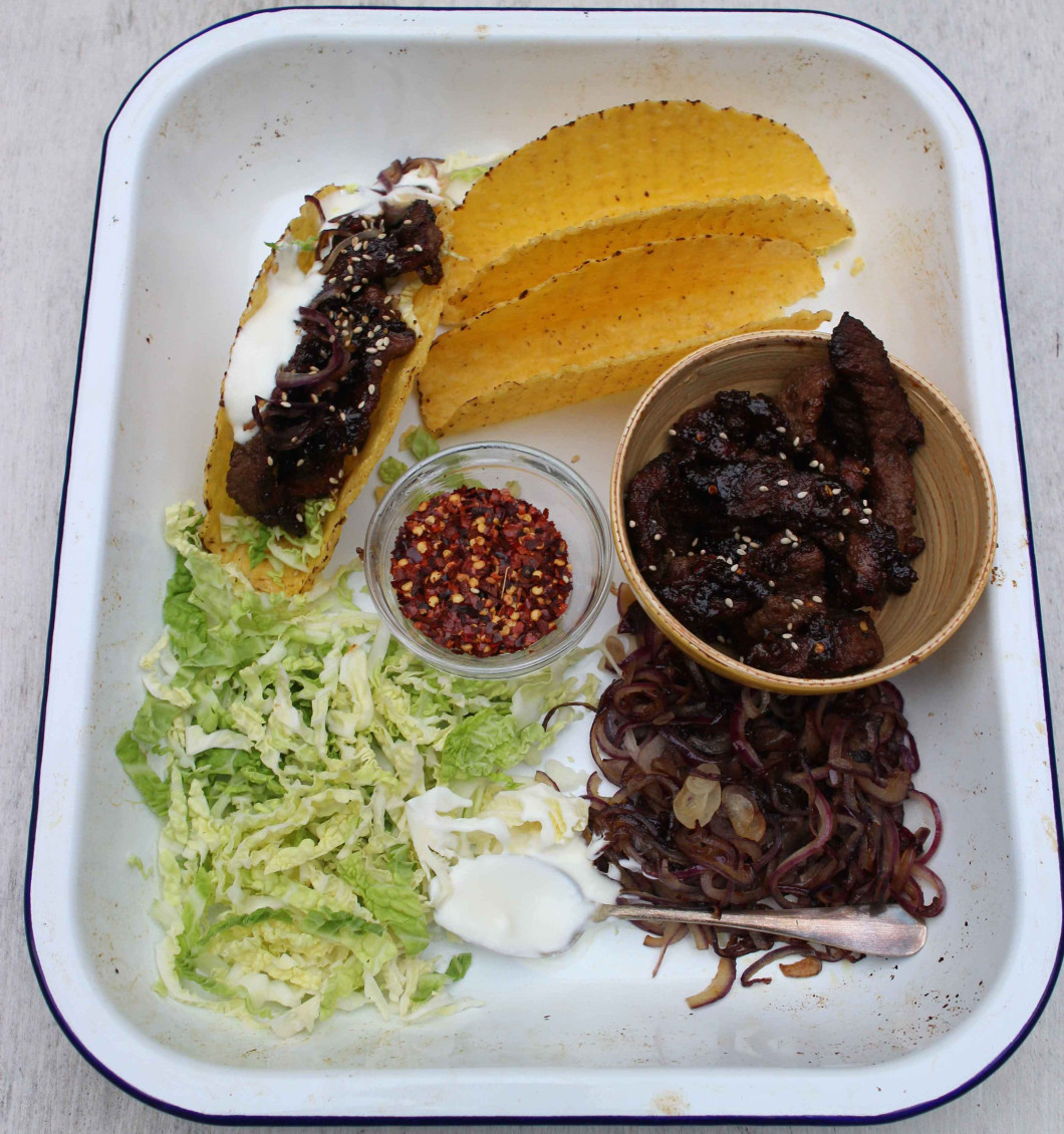 Szechuan-Style Spicy Cumin Beef Tacos
